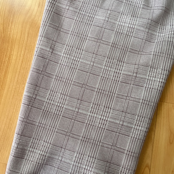 Zara Basics Work Plaid Legging Pants - Picture 3 of 4